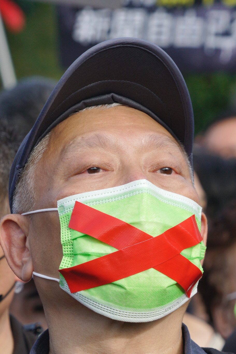 旺中集團董事長蔡衍明出席秋鬥遊行。 圖:張良一/攝
