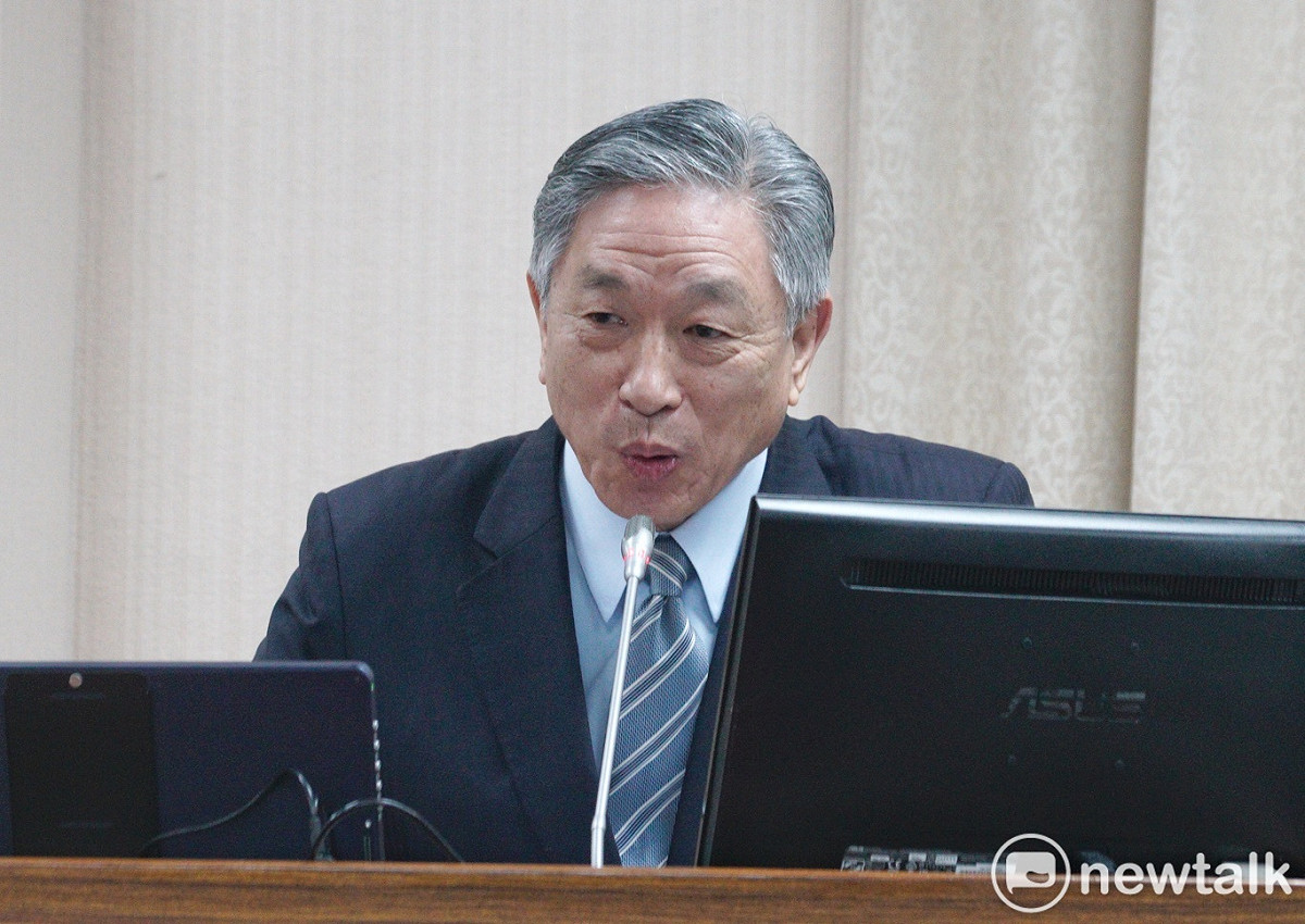 外交部政務次長田中光在立院外交及國防委員會備詢。 圖：張良一/攝