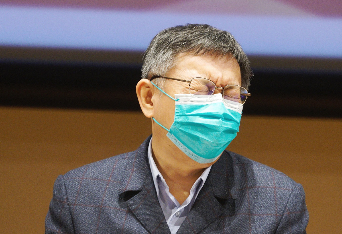 柯文哲的聲量自2月2日不理中央政策，爆料武漢台商回台檢疫點，從此之後聲量一蹶不振。 圖：張良一/攝