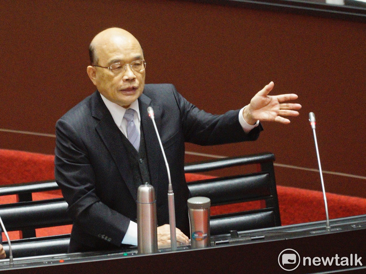 台灣在疫情之際經濟狀態仍維持良好，行政院長蘇貞昌透露，台灣能表現得這麼好，都是因為大家配合防疫、經濟正常運作，請各位勤洗手、戴口罩，一起把台灣顧好！ 圖：張良一/攝（資料照片）