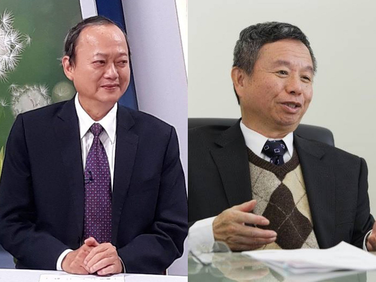 兩位前衛生署長葉金川（左）、楊志良（右）在LINE群組開戰內容曝光。 圖：翻攝臉書／新頭殼合成