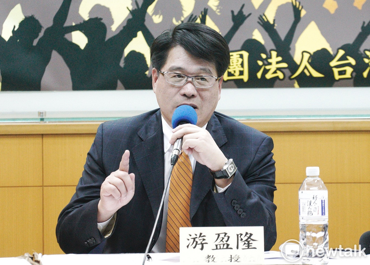 台灣民意基金會董事長游盈隆。 圖：張良一/攝（資料照片）