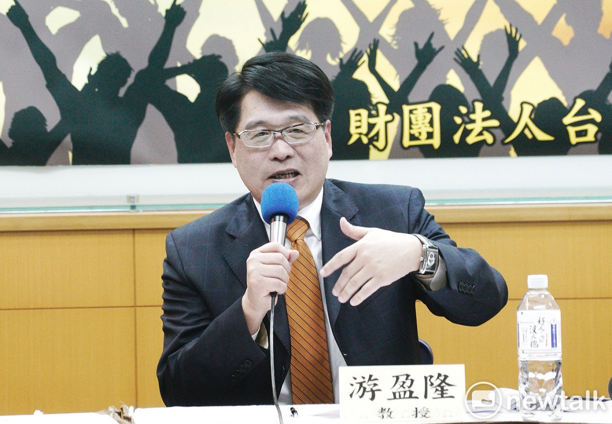 台灣民意基金會董事長游盈隆。 圖：張良一/攝（資料照片）