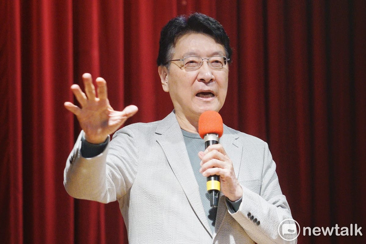 中廣董事長趙少康召開記者會。 圖：張良一/攝（資料照）