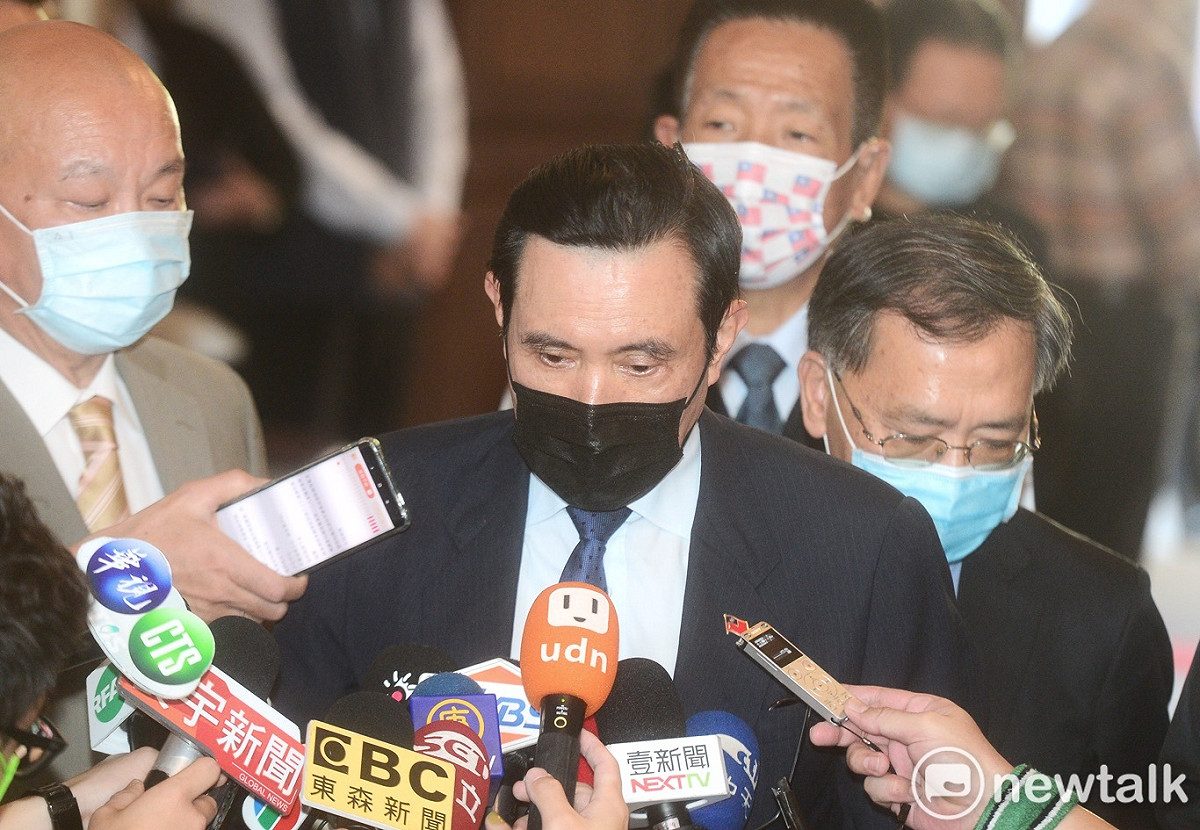 前總統馬英九出席「二二八事件74週年追思暨座談會」，批評民進黨政府不負責任。 圖：張良一/攝