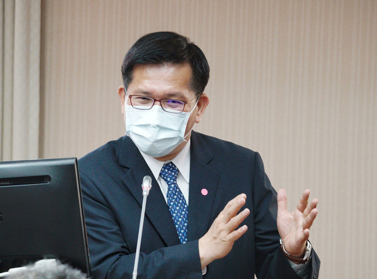 交通部長林佳龍在立院交通委員會備詢。 圖：張良一/攝