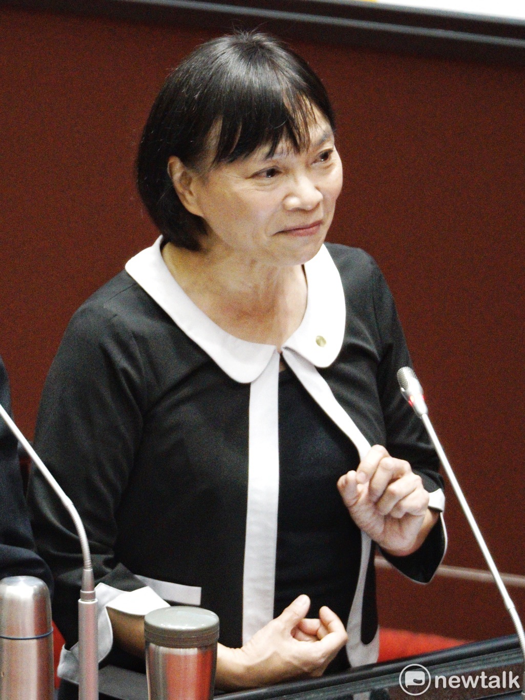 促轉會主委楊翠在立院院會備詢。 圖：張良一/攝（資料照片）