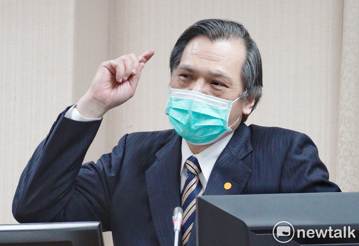 國安局長陳明通在立院外交及國防委員會備詢。 圖：張良一/攝