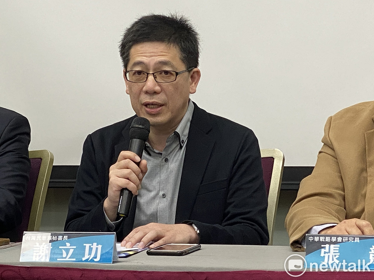 藍士博今在臉書發文表示，民眾黨謝立功遭到黨內邊緣。 圖：周煊惠 / 攝 （資料照）