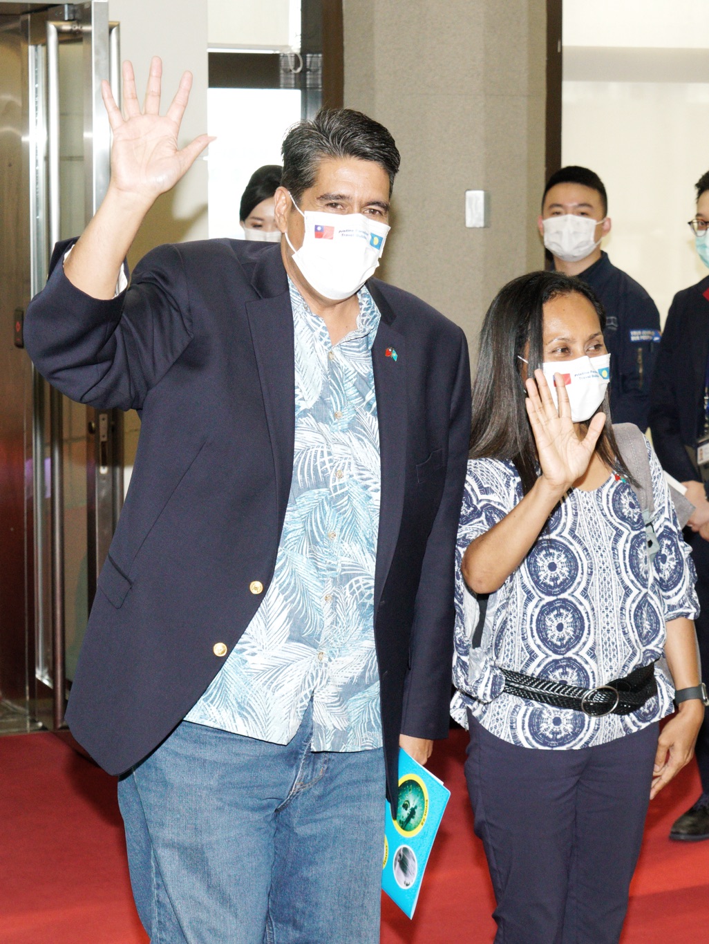 帛琉總統惠恕仁伉儷日前結束5天的訪台行程 圖：張良一/攝