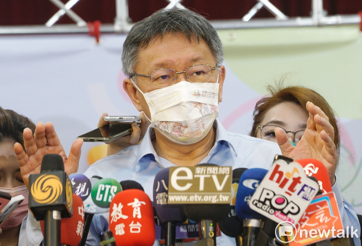 台北市長柯文哲受訪。 圖：張良一 / 攝