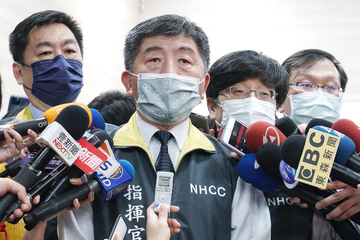 衛福部長、中央流行疫情指揮中心指揮官陳時中受訪。 圖：張良一/攝