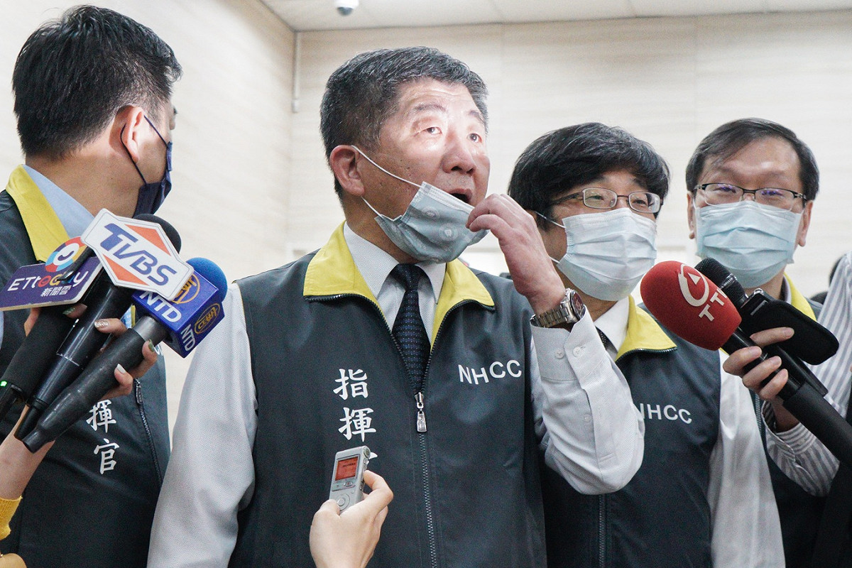 衛福部長、中央流行疫情指揮中心指揮官陳時中受訪。 圖：張良一/攝