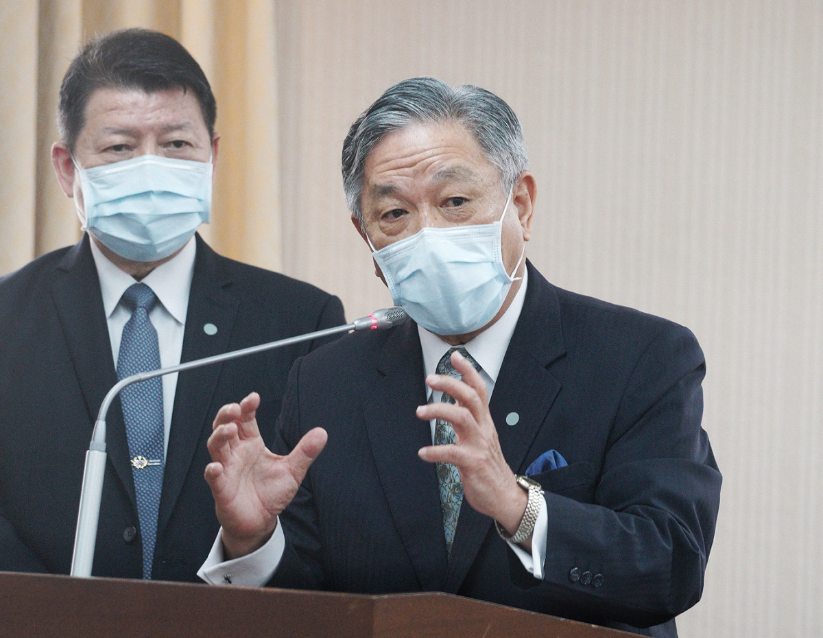外交部次長田中光在立院內政委員會備詢。 圖：張良一/攝