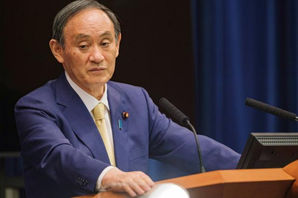 日本首相菅義偉。 圖：翻攝自環球網