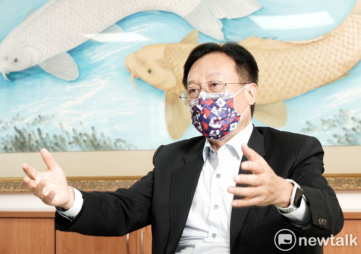 前彰化縣長卓伯源專訪。 圖：張良一/攝