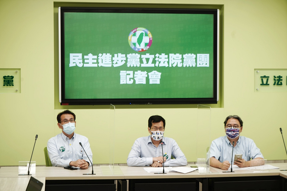 民進黨立院黨團記者會。 圖：張良一/攝