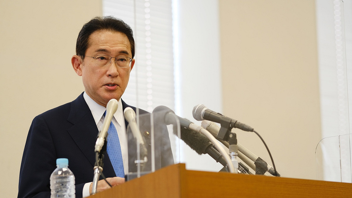 日本自民黨總裁選舉結果揭曉，確定由岸田文雄勝選。 圖：翻攝自岸田文雄推特