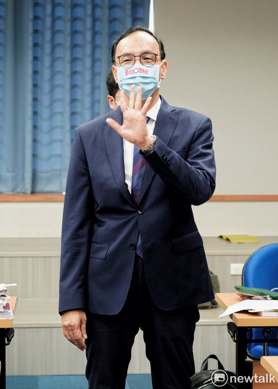 國民黨主席候選人朱立倫。 圖：張良一/攝（資料照）