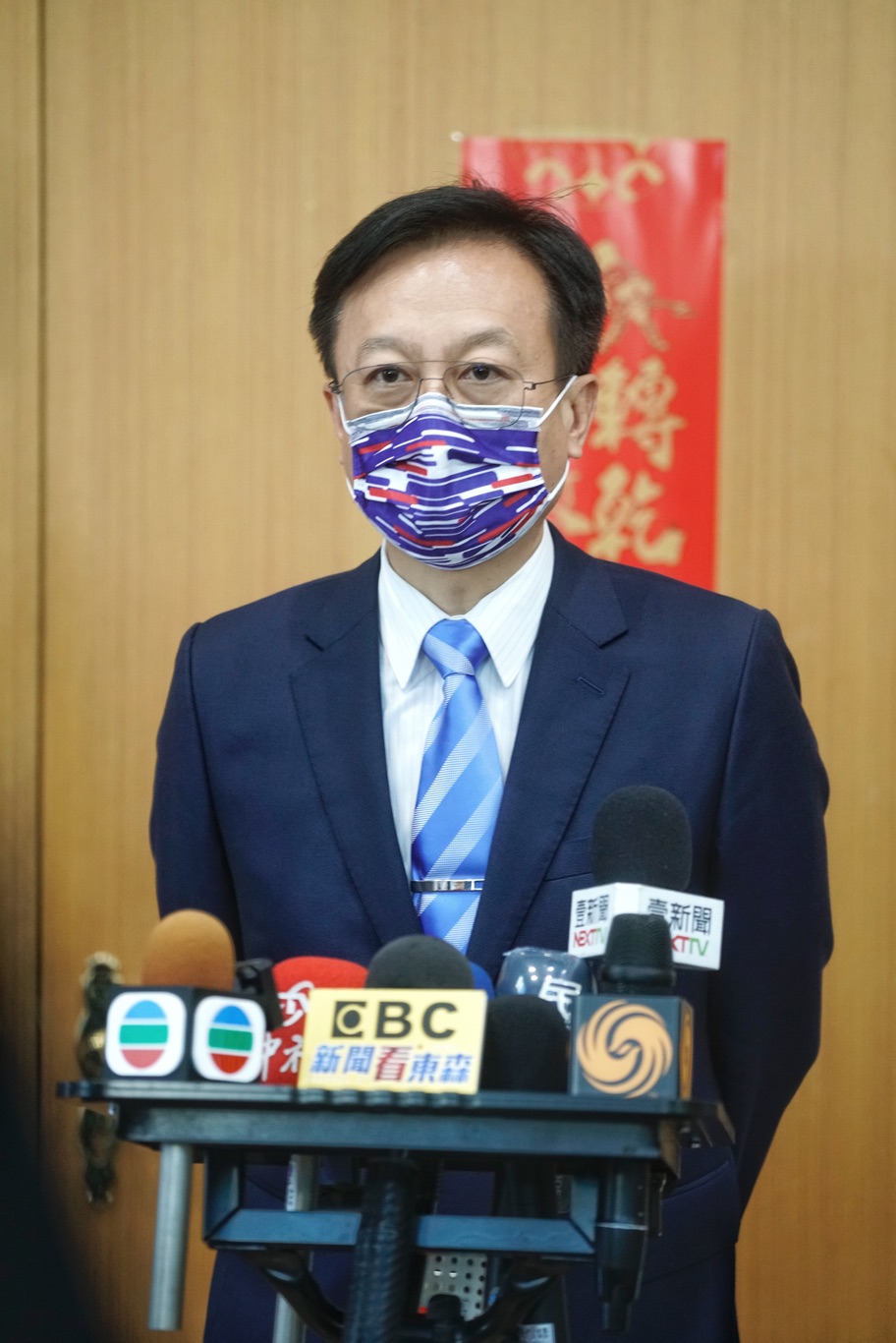 國民黨主席候選人卓伯源。 圖：張良一/攝