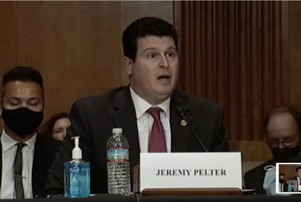 美國商務部下屬的工業和安全局（BIS）高級官員佩爾特（Jeremy Pelter）。 圖：翻攝自南華早報