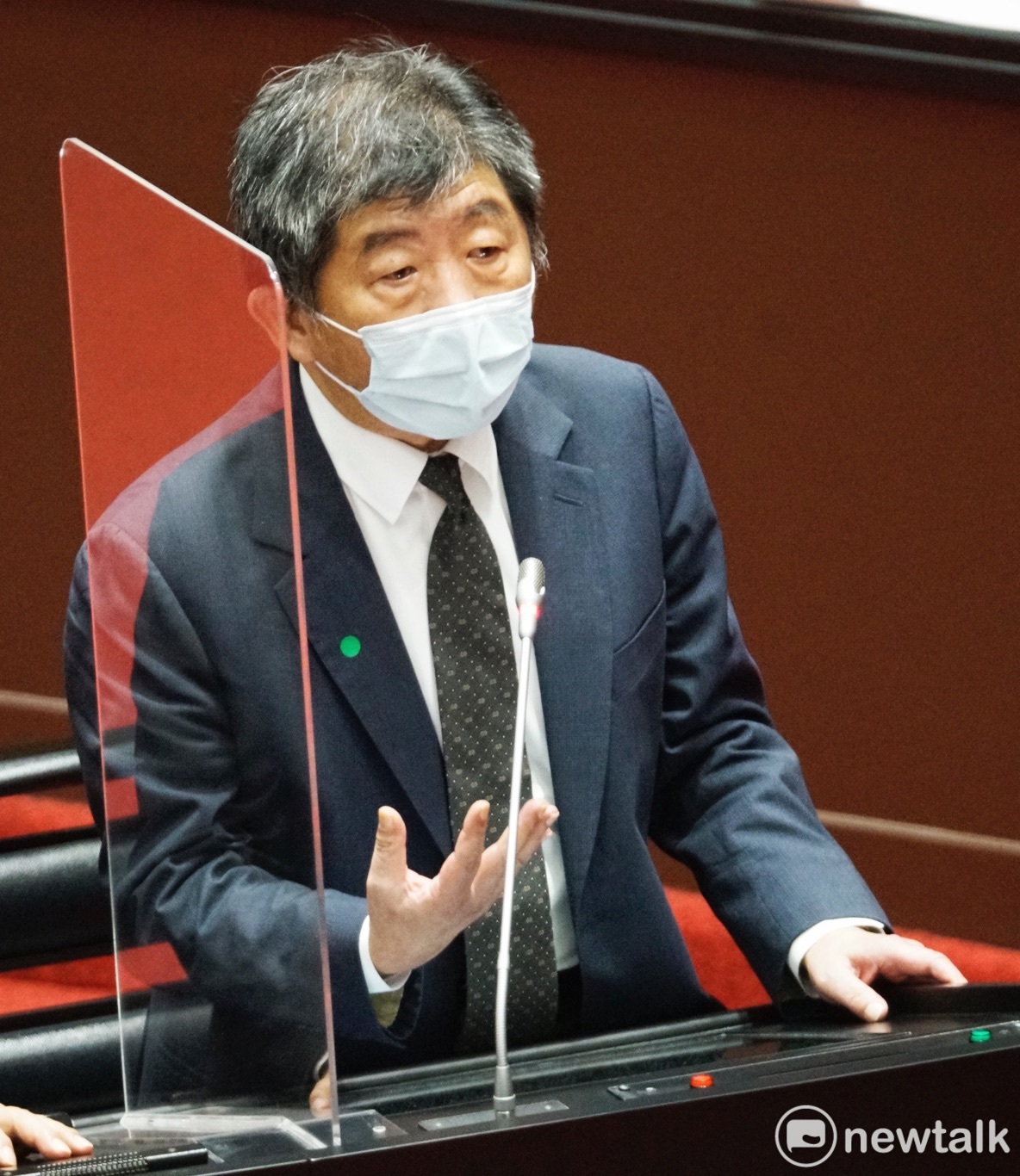 衛福部長陳時中今天赴立法院備詢。 圖：張良一/攝(資料照)