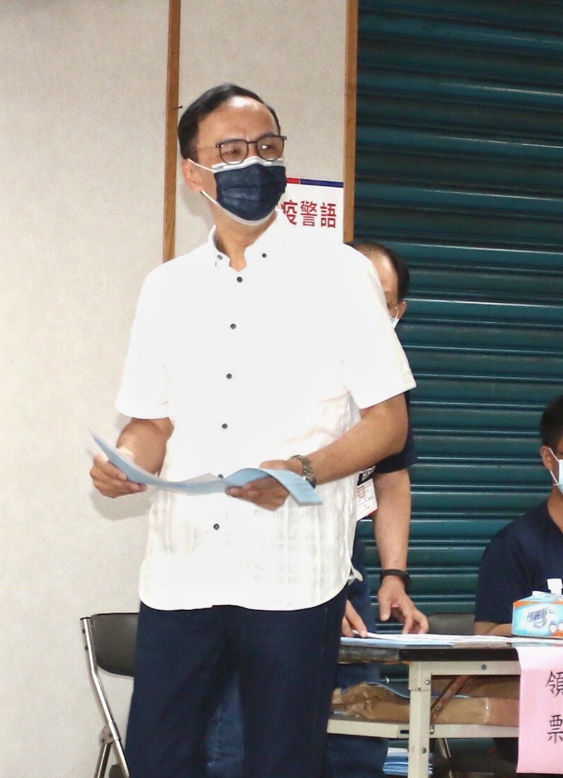 國民黨主席當選人朱立倫。 圖：張良一/攝（資料照片）