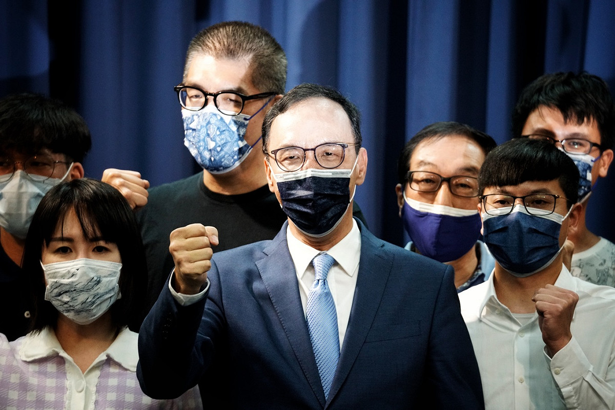 國民黨主席當選人朱立倫。 圖：張良一/攝