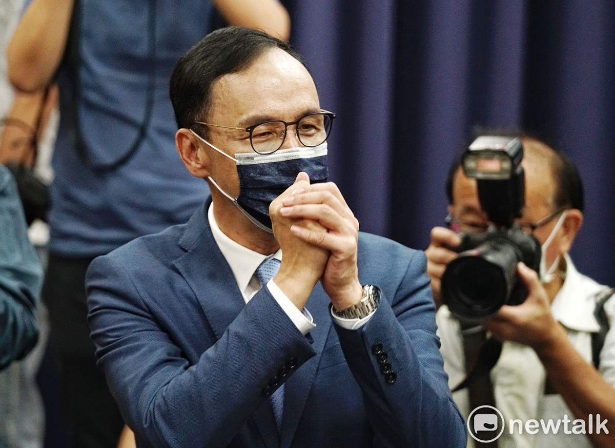 國民黨主席當選人朱立倫。 圖：張良一/攝