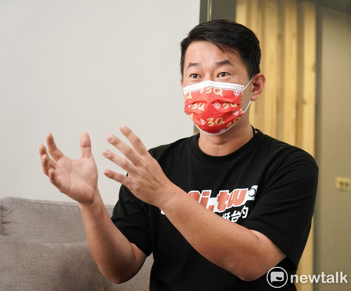 台灣基進黨立委陳柏惟接受新頭殼專訪。 圖：張良一/攝