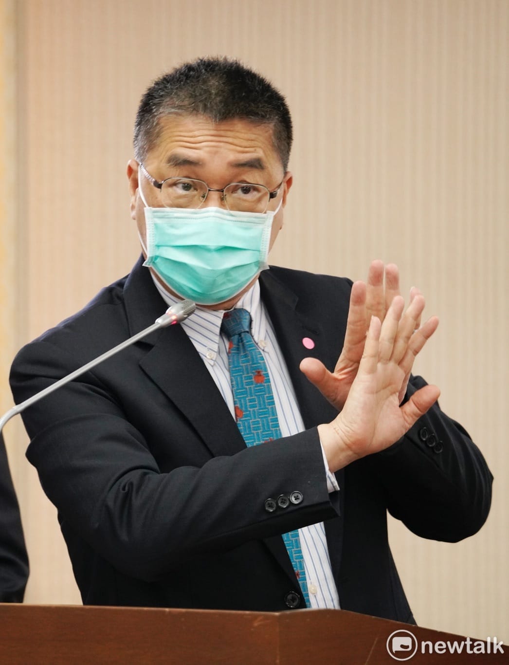 內政部長徐國勇在立院內政委員會備詢。 圖：張良一/攝