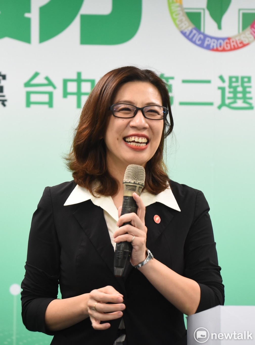 民進黨台中第二選區立委候選人林靜儀。 圖：張良一/攝（資料照片）