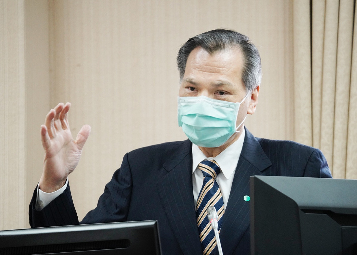 國安局長陳明通在外交及國防委員會備詢。 圖：張良一/攝
