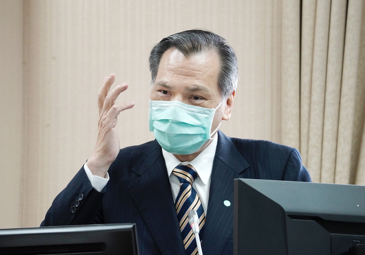 國安局長陳明通在外交及國防委員會備詢。 圖：張良一/攝