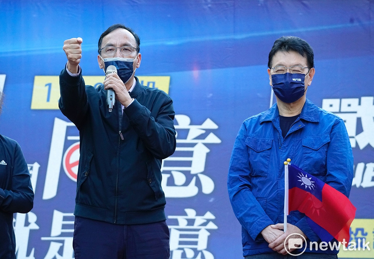 國民黨主席朱立倫（圖左）。 圖：張良一/攝（資料照片）