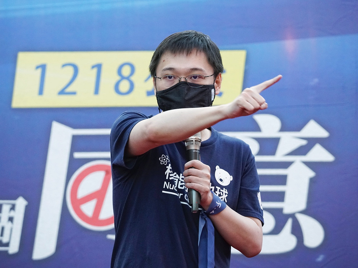 重啟核四公投領銜人黃士修。 圖：張良一/攝