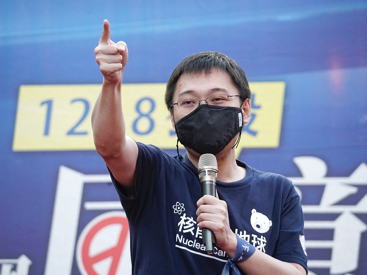 重啟核四公投領銜人黃士修。 圖：張良一/攝