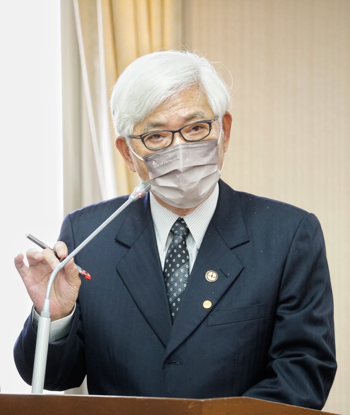 中選會主委李進勇。 圖：張良一/攝