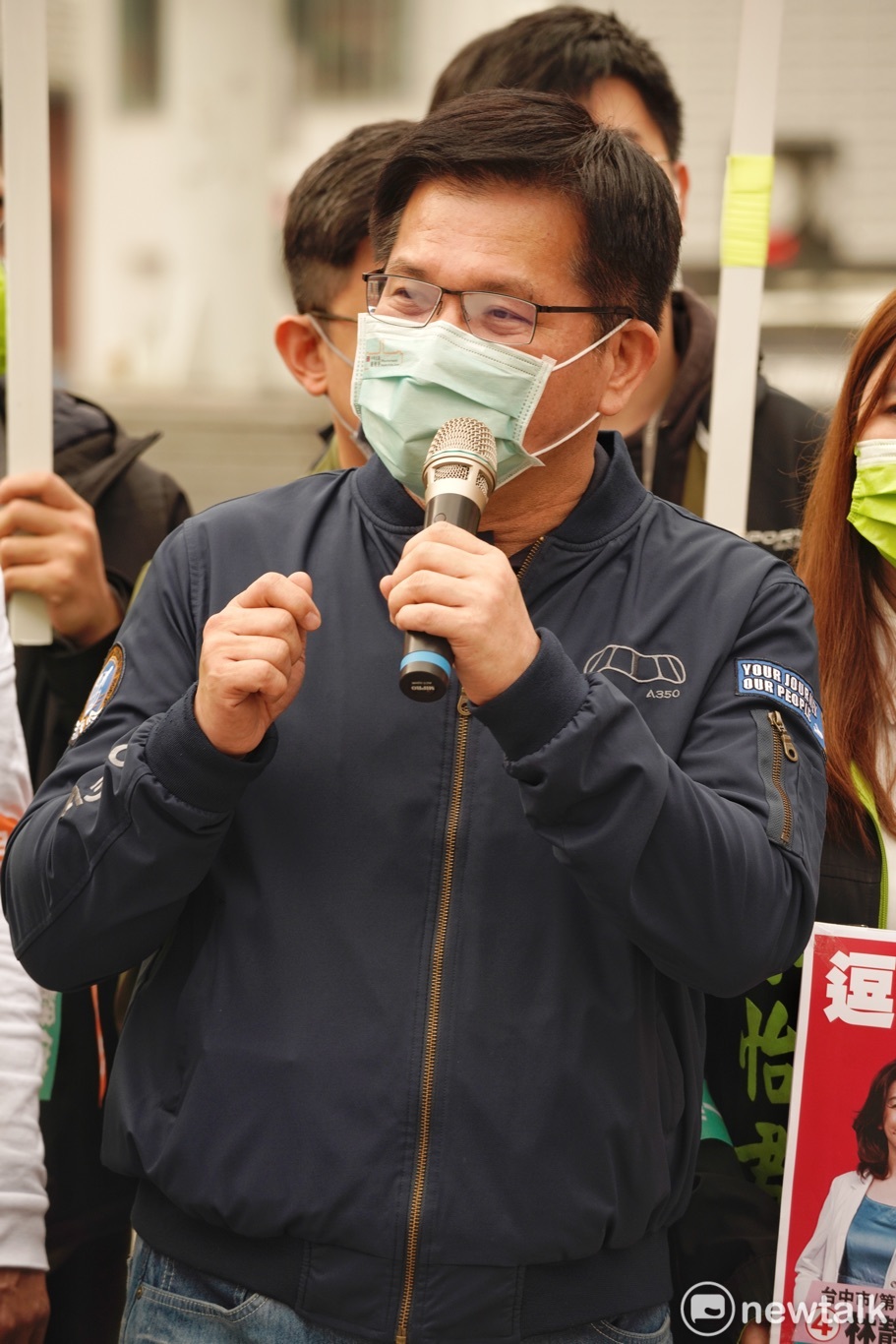 林靜儀競選總部主委林佳龍。 圖：張良一/攝（資料照）