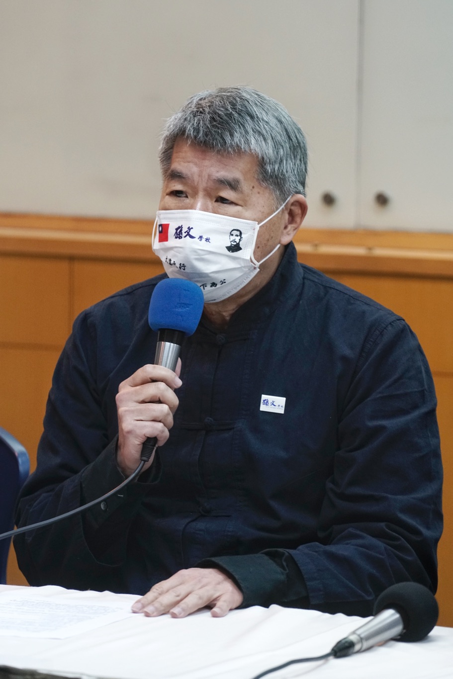 孫文學校校長張亞中。 圖：張良一/攝