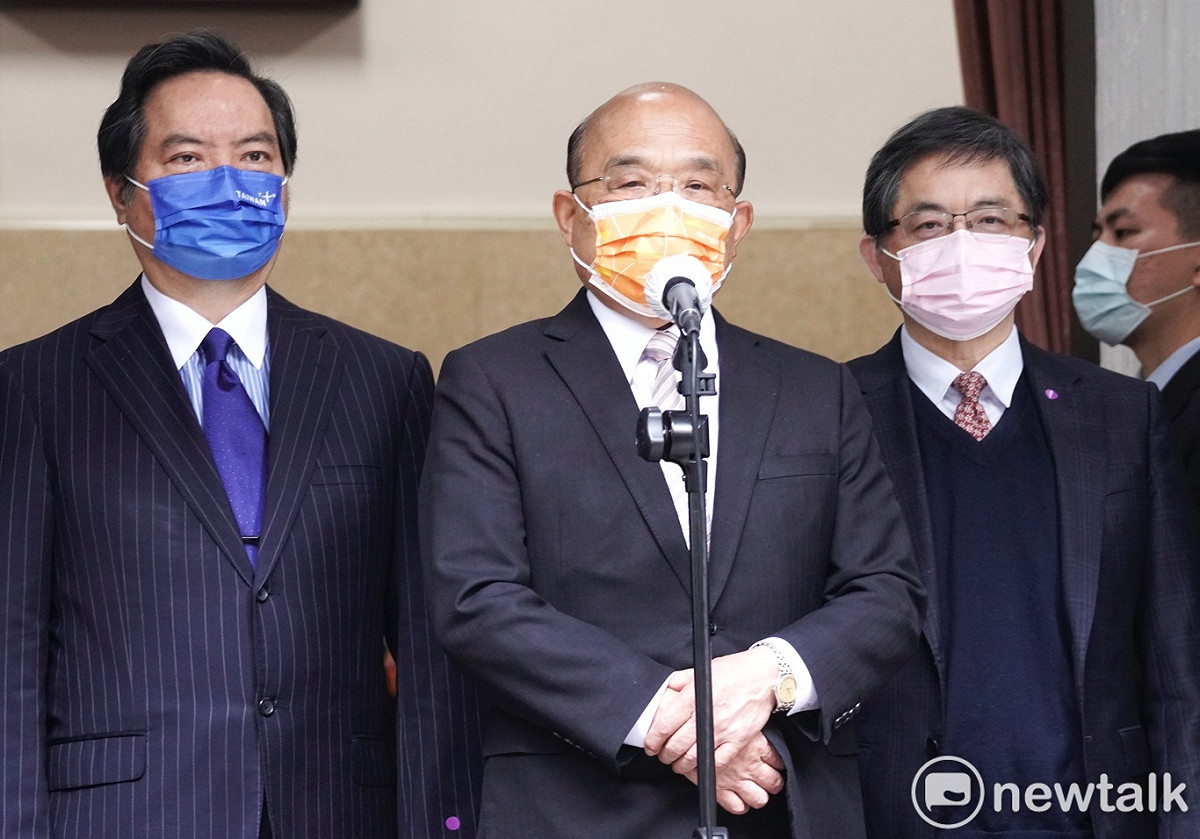 行政院長蘇貞昌到立院院會備詢前受訪。 圖：張良一/攝（資料照）