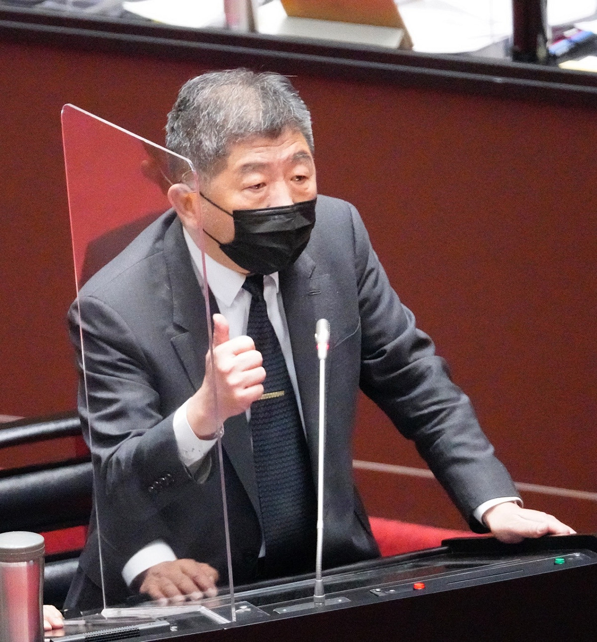 中央流行疫情指揮中心指揮官陳時中 圖：張良一/攝