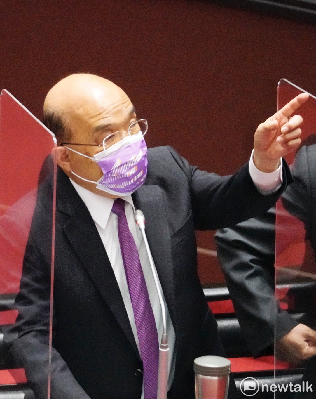 行政院長蘇貞昌今（18）天在立院院會備詢。 圖：張良一/攝