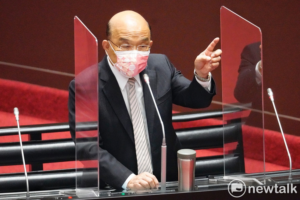 行政院長蘇貞昌日前在立院備詢提到「新台灣模式」，請大家打好疫苗，同時過新生活。 圖：張良一/攝(資料照)
