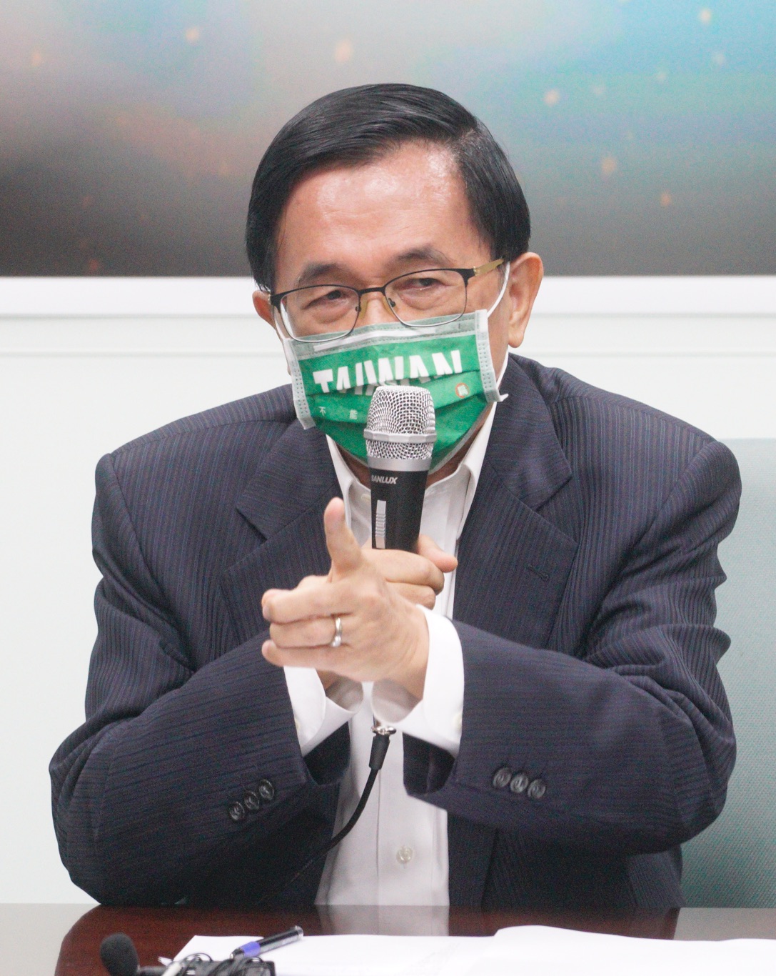 前總統陳水扁國務機要費記者會。 圖：張良一/攝