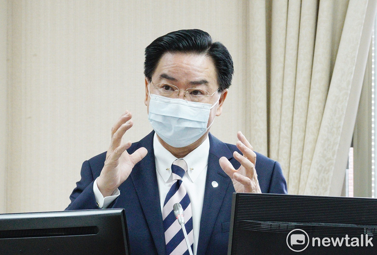 外交部長吳釗燮今（14）天在立院外交及國防委員會備詢。 圖：張良一/攝