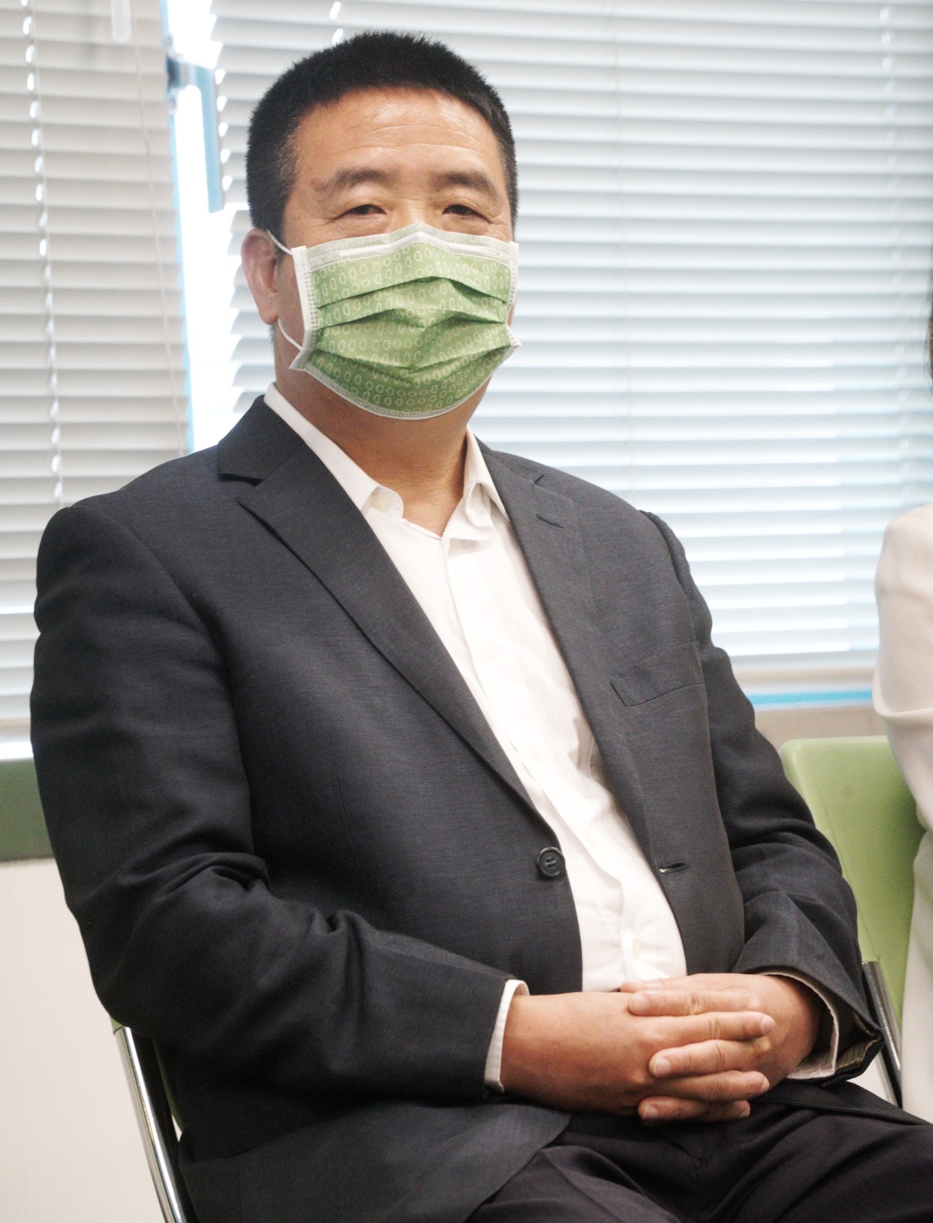 民進黨苗栗縣長參選人徐定禎。 圖：張良一/攝