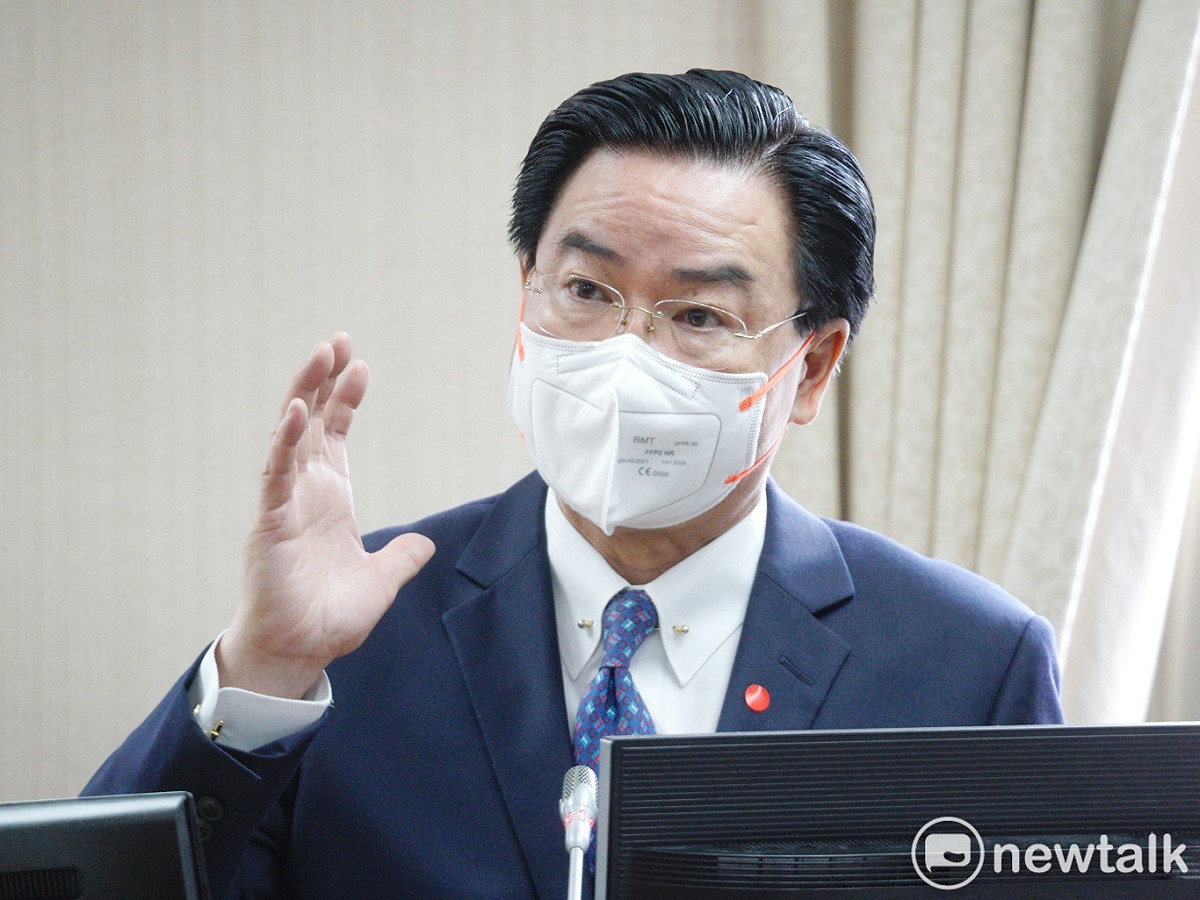 外交部長吳釗燮在立院外交及國防委員會備詢。 圖：張良一/攝（資料照）