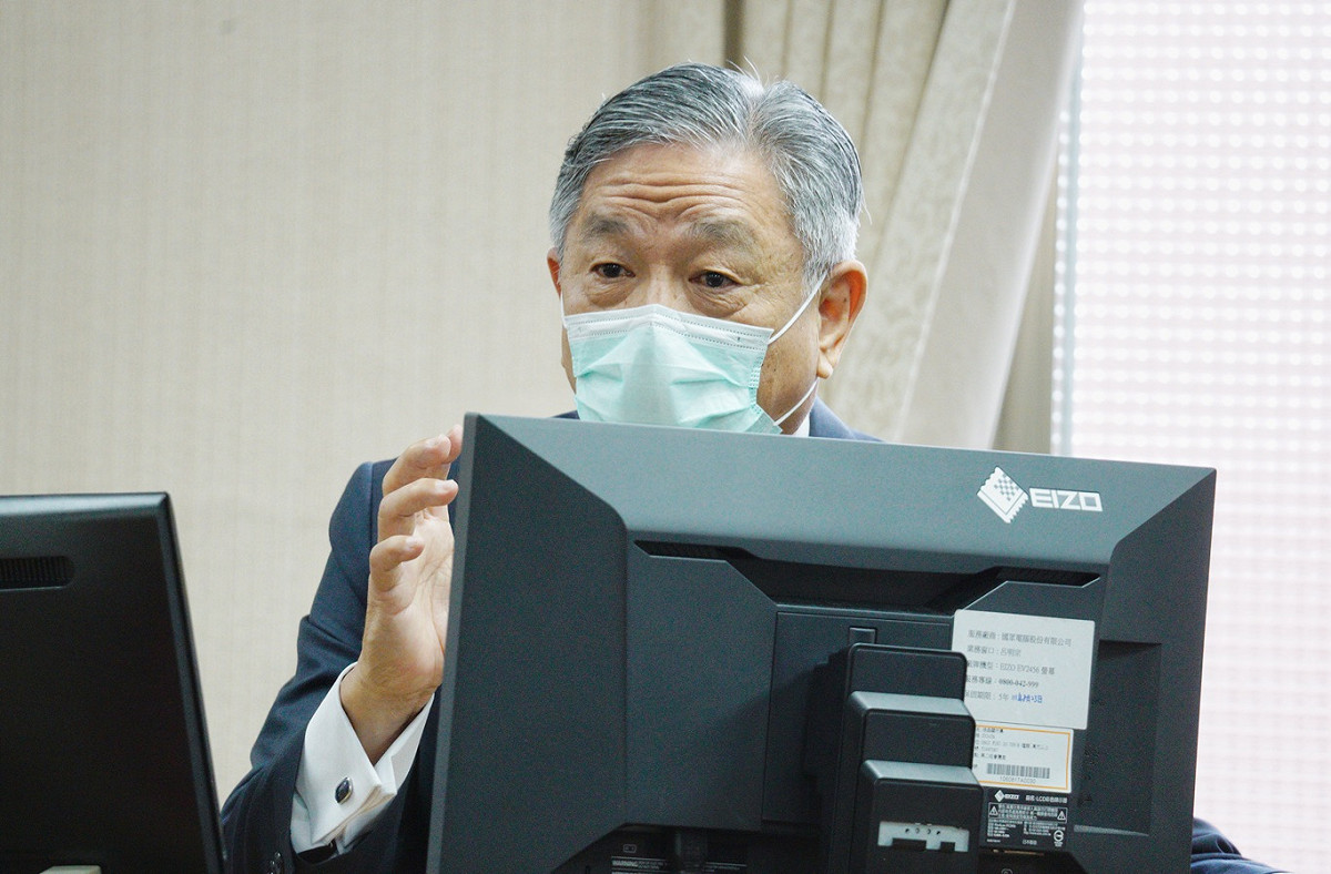 外交部次長田中光在立院外交及國防委員會備詢。 圖：張良一/攝