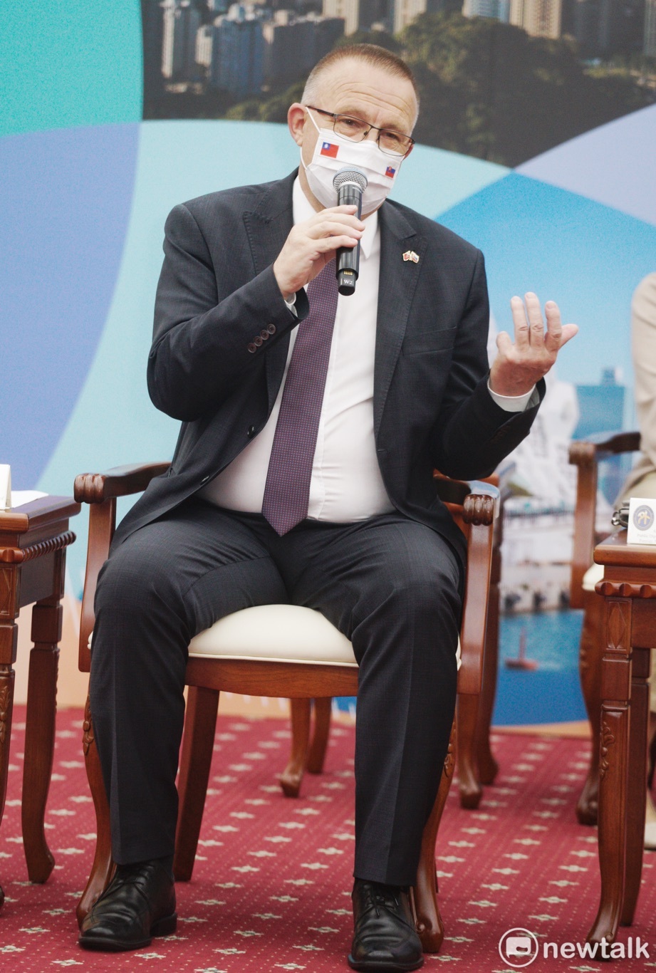 今（9）天傳出訪團團長、斯洛伐克國會副議長勞倫契克（Milan Laurenčík）PCR篩檢陽性。 圖：張良一/攝
